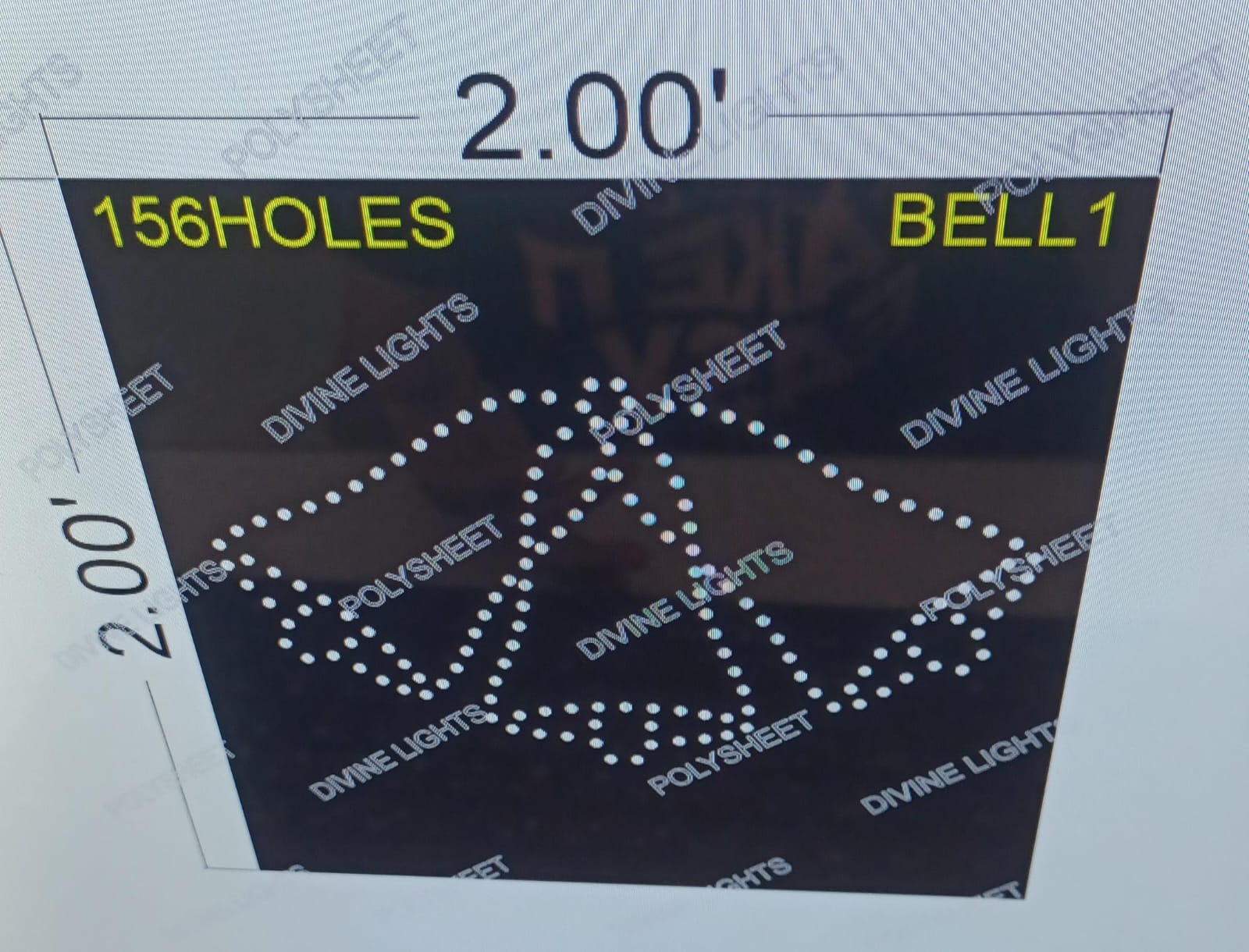BELL1 BELL 2X2 FEET 156 HOLES