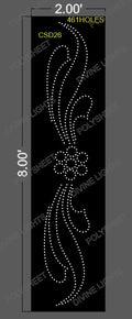 CSD26 CUSTOM DESIGN 8X2 FEET 461 HOLES