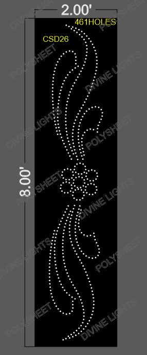 CSD26 CUSTOM DESIGN 8X2 FEET 461 HOLES