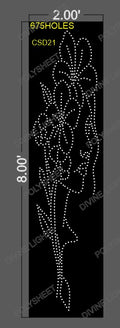 CSD21 CUSTOM DESIGN 8X2 FEET 675 HOLES