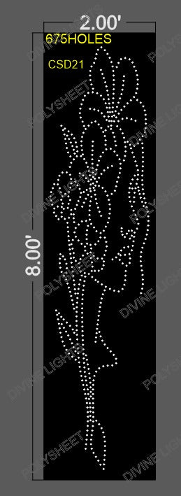 CSD21 CUSTOM DESIGN 8X2 FEET 675 HOLES
