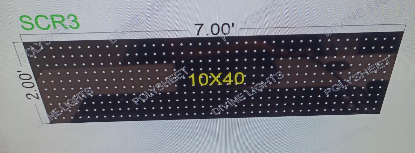 SCR3 SCREEN 2X7 FEET 400 HOLES