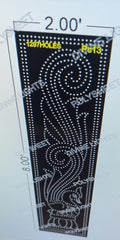 PC13 PEACOCK 8X2 FEET 1297  HOLES