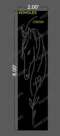 CSD29 CUSTOM DESIGN 8X2 FEET 453 HOLES