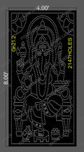GN21.2 GANESH JI 8X4 FEET 2147 HOLES