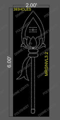 MRGNVL3.2 MURGAN VELL 6X2 FEET 393 HOLES