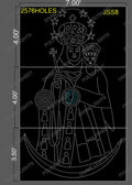 JSS8 JESUS 11.5X7 FEET 2576 HOLES (3 PARTS)