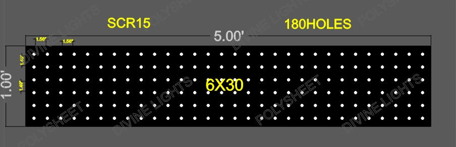 SCR15 SCREEN 1X5 FEET 180 HOLES