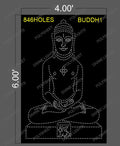 BUDDHA1 BUDDHA GOD 6X4 FEET 846 HOLES