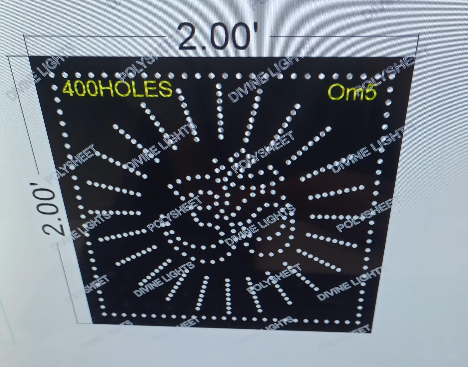 OM5 OM 2X2 FEET 400 HOLES