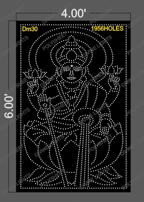 DM30 DEVI MATA 6X4 FEET 1956 HOLES