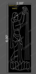 WW12 WATER WITH WOMEN 6X2 FEET 693 HOLES