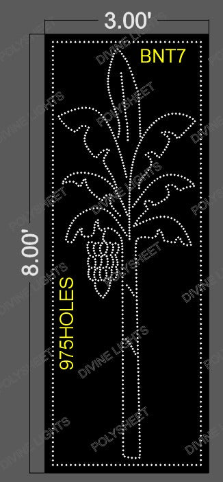 BNT7 BANANA TREE 8X3 FEET 975 HOLES