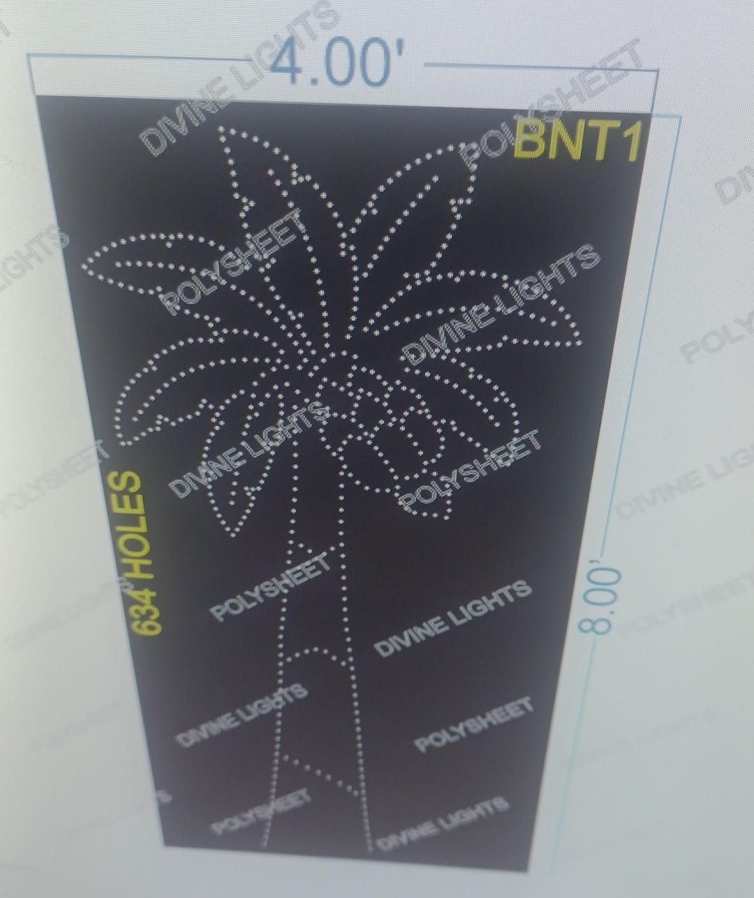 BNT1 BANANA TREE 8X4 FEET 634 HOLES