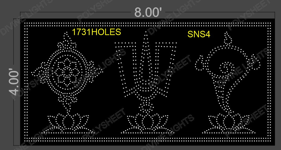 SNS4 SAKHRAM , NAMMA, SANKHU 4X8 FEET 1731 HOLES