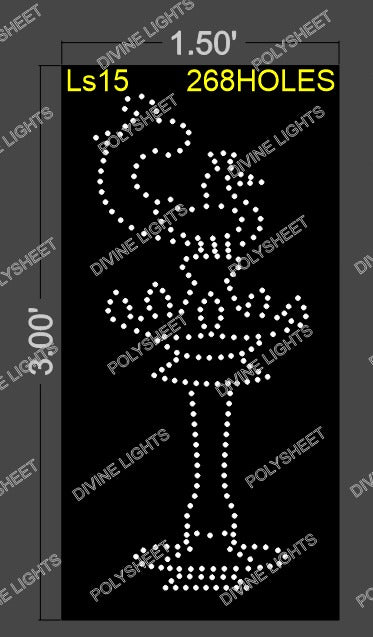 LS15 LAMP STAND 1.5X3 FEET 268 HOLES