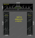 DGT10 DESIGNER GATE 16X16 FEET 4568 HOLES (3 PARTS)