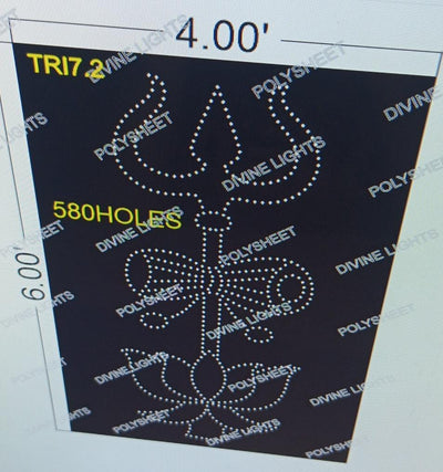 TRI7.2 TRISHUL 6X4 FEET 580 HOLES