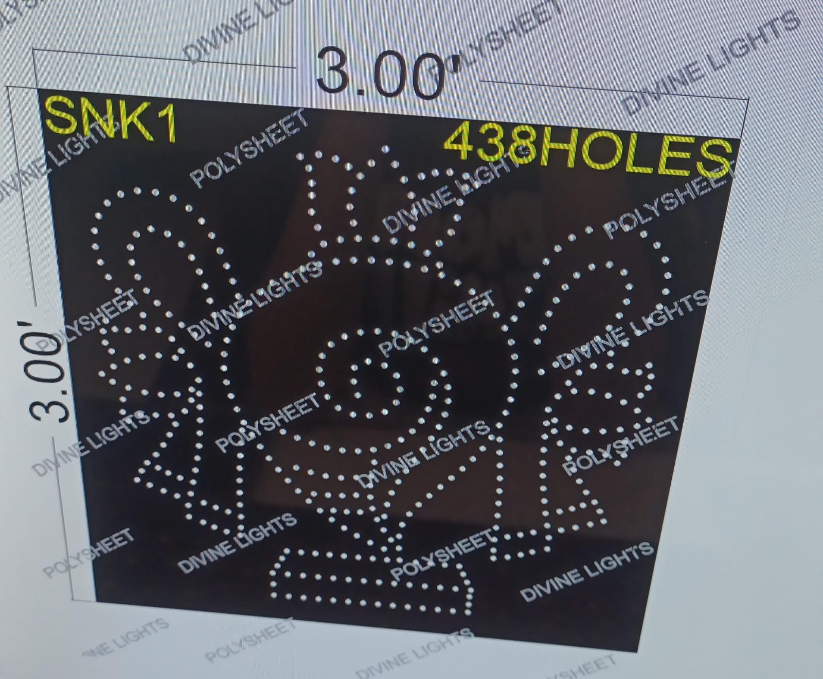 SNK1 SANKHU 3X3 FEET 438 HOLES