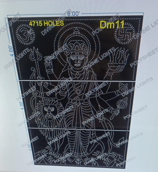 DM11 DEVI MATA 12X8 FEET 4715HOLES (3 PARTS)