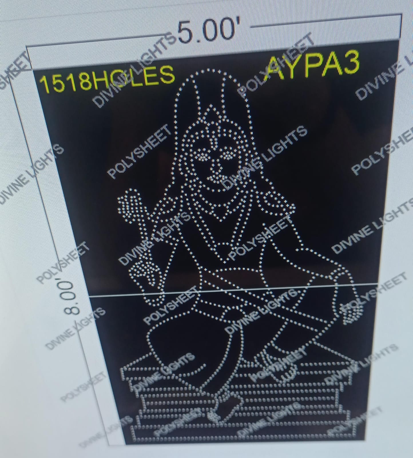 AYPA3 AYPPA 8X5 FEET 1518 HOLES (2 PART)