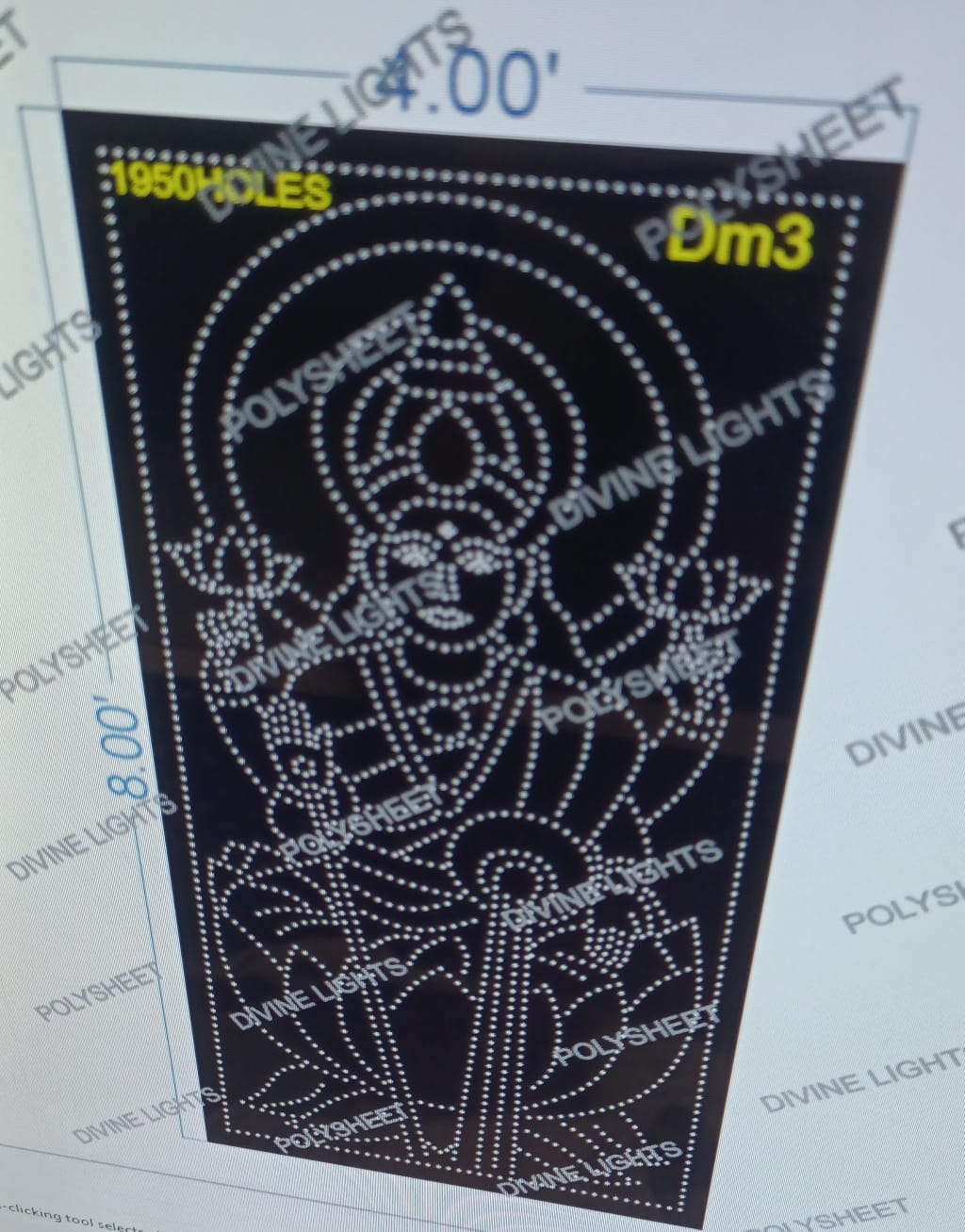 DM3 DEVI MATA 8X4 FEET 1950 HOLES
