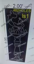 LS1 LAMP STAND 6X2 FEET 482 HOLES