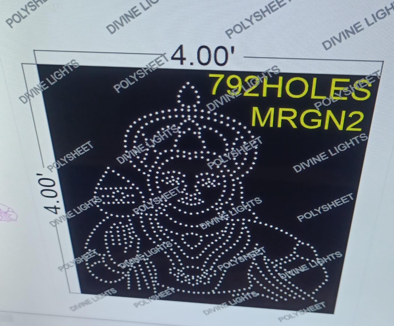 MRGN2 MURUGAN 4X4 FEET 792 HOLES