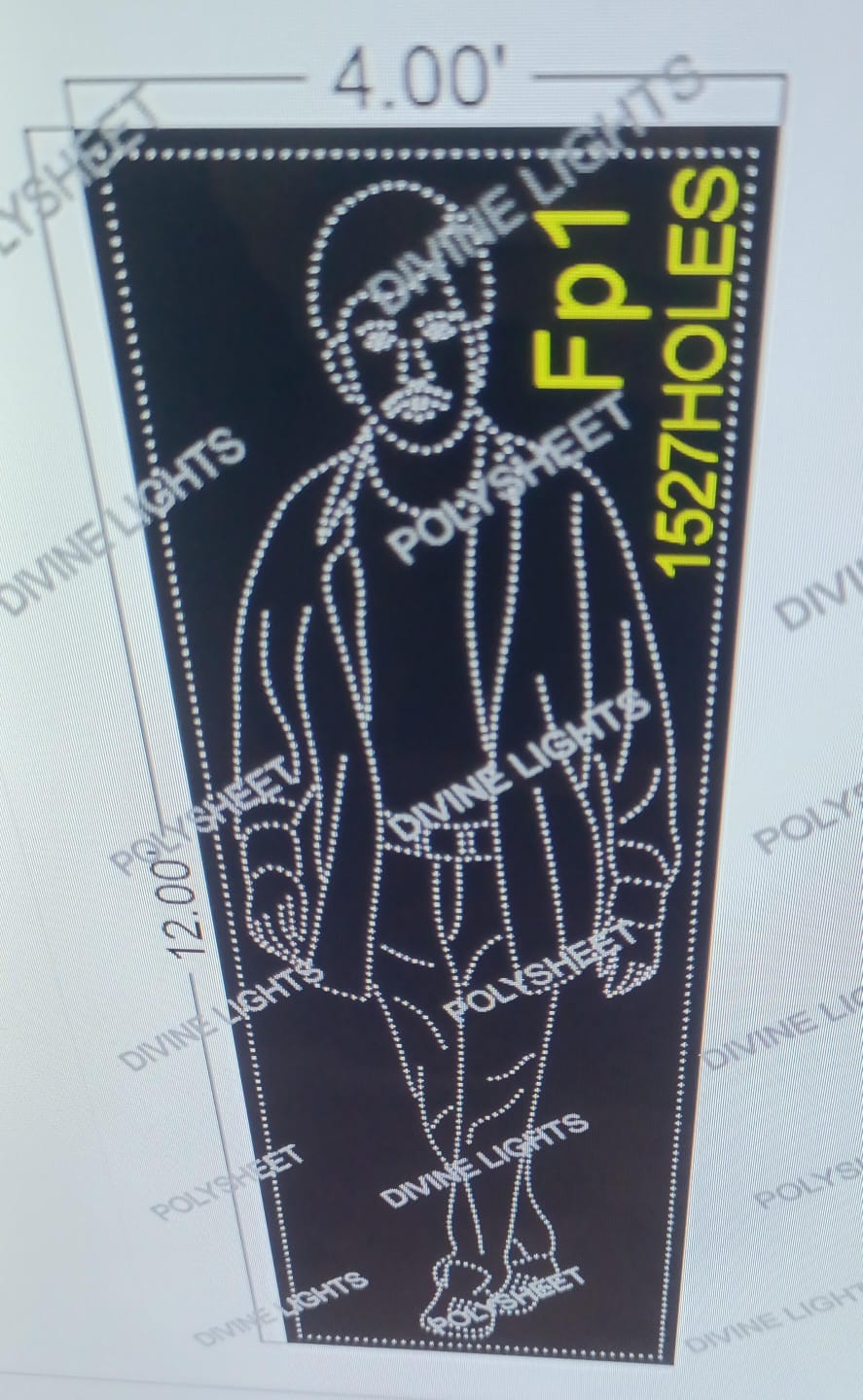 FP1 FAMOUS PEOPLE 12X4 FEET 1527 HOLES