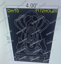 DM10 DEVI MATA 6X4 FEET 1172 HOLES
