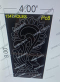PC8 PEACOCK 8X4 FEET 1347 HOLES