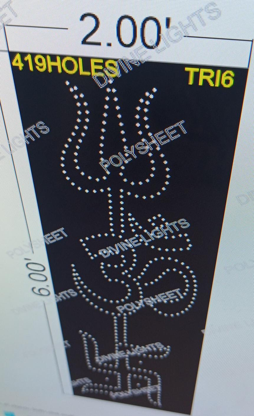 TRI6 TRISHUL 6X2 FEET 419 HOLES