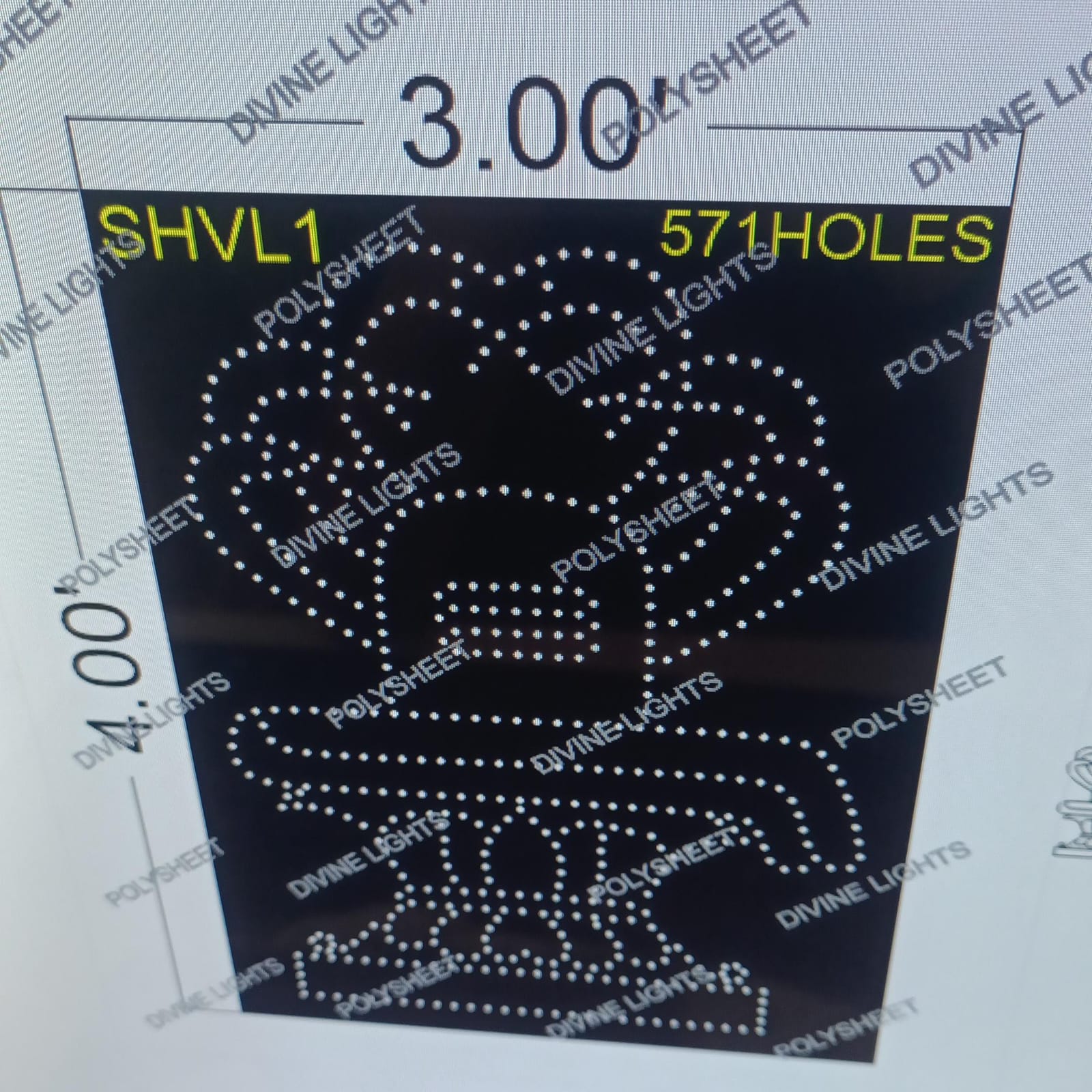 SHVL1 SHIVLING 6X4 FEET 571 HOLES