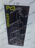 PC3 PEACOCK 5X2 FEET 520 HOLES