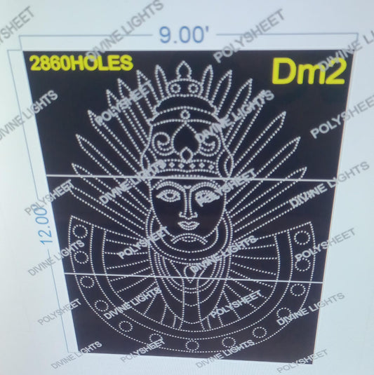 DM2 DEVI MATA 12X9 FEET 2860 HOLES (3PARTS)