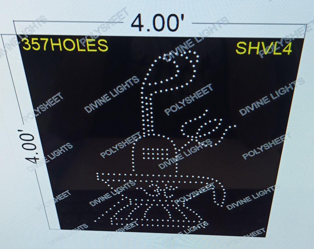 SHVL4 SHIVLING 4X4 FEET 357 HOLES