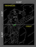 CSD11 COUPLE DESIGN 8X6 FEET 1643 HOLES (2PARTS)