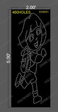 DORA1 DORA-CARTOON 5X2 FEET 460 HOLES