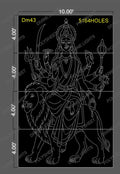 DM43 DEVI MATA 16X10 FEET 5164 HOLES (4PARTS)