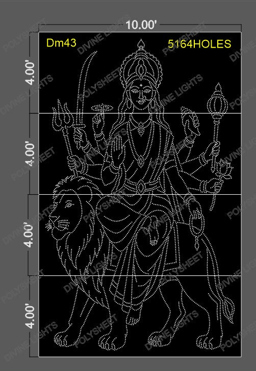 DM43 DEVI MATA 16X10 FEET 5164 HOLES (4PARTS)