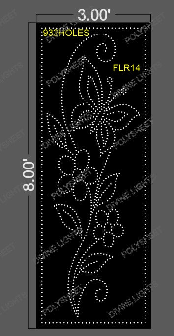 FLR14 FLOWER 8X3 FEET 932 HOLES