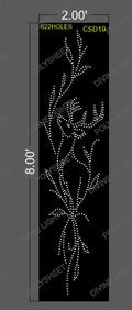 CSD19 CUSTOM DESIGN 8X2 FEET 622 HOLES