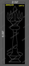 LS17.2 LAMP STAND 6X2 FEET 290 HOLES