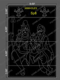 SP8 SHIV PARVTI 12X8 FEET 3066 HOLES  (3 PARTS )