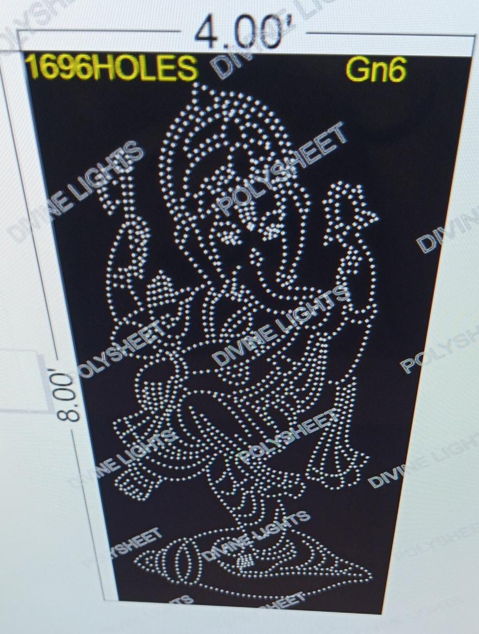 GN6 GANESH JI 8X4 FEET 1696 HOLES