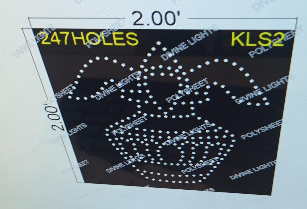 KLS2 KALASH 2X2 FEET 247 HOLES