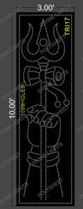 TRI17 TRISHUL 10X3 FEET 1088 HOLES