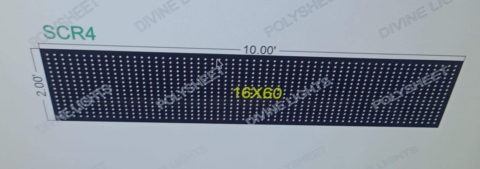 SCR4 SCREEN 2X10 FEET 960 HOLES