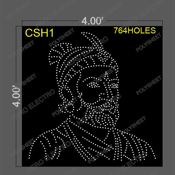 CSH1 CHHATRPATI SHIVAJI 4X4 FEET 764 HOLES