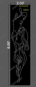 CSD15 CUSTOM DESIGN 8X2 FEET 601 HOLES